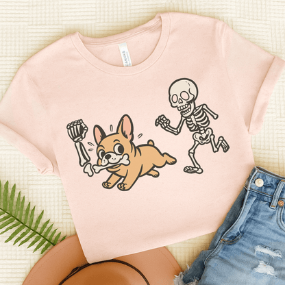 Printify T-Shirt Soft Pink / S Fawn French Bulldog Grave Robber TShirt