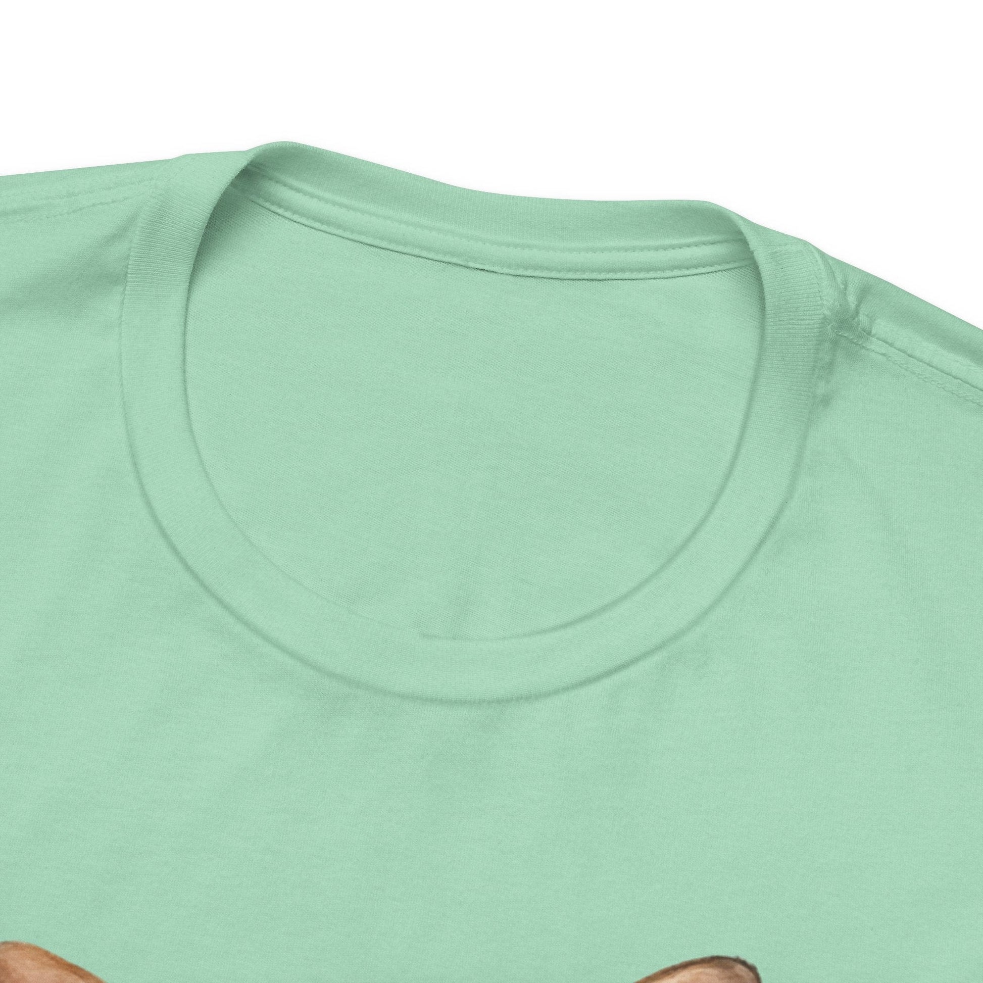 Printify T-Shirt Fawn French Bulldog Hang In There Tshirt