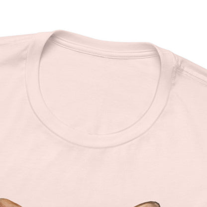Printify T-Shirt Fawn French Bulldog Hang In There Tshirt