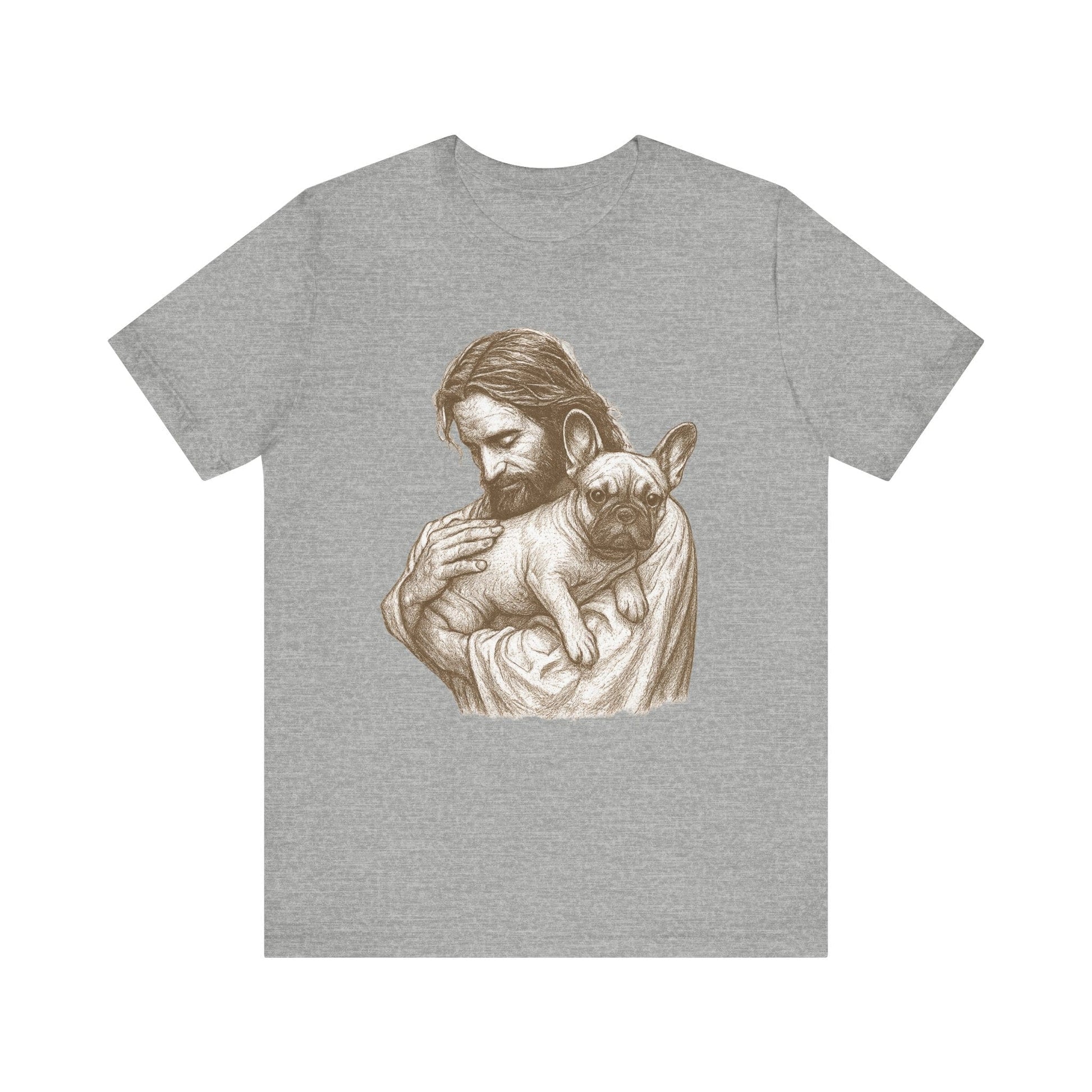 Fawn French Bulldog Jesus TShirt