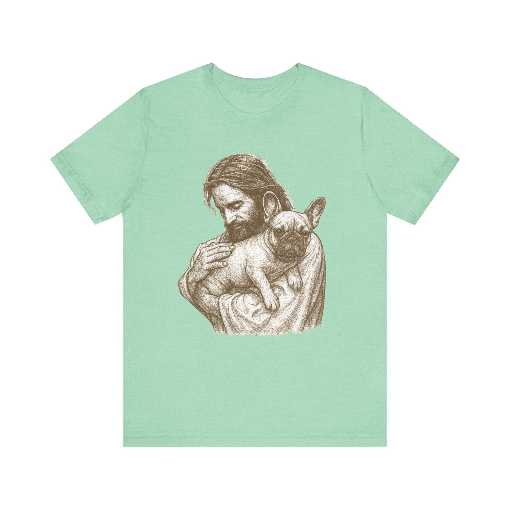 Fawn French Bulldog Jesus TShirt