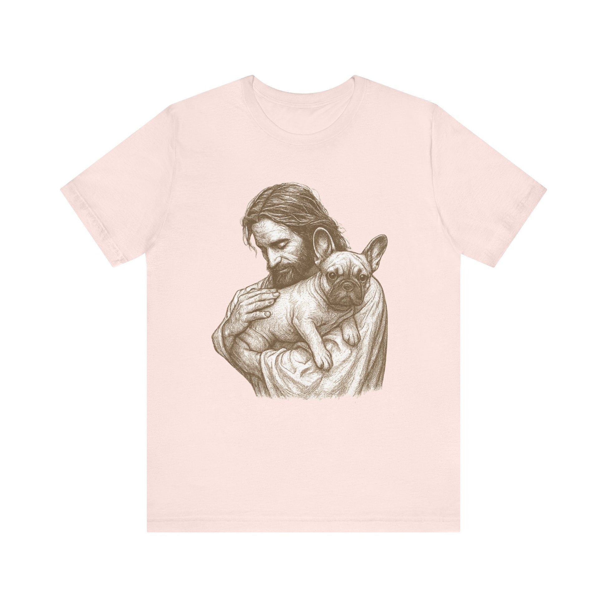 Fawn French Bulldog Jesus TShirt