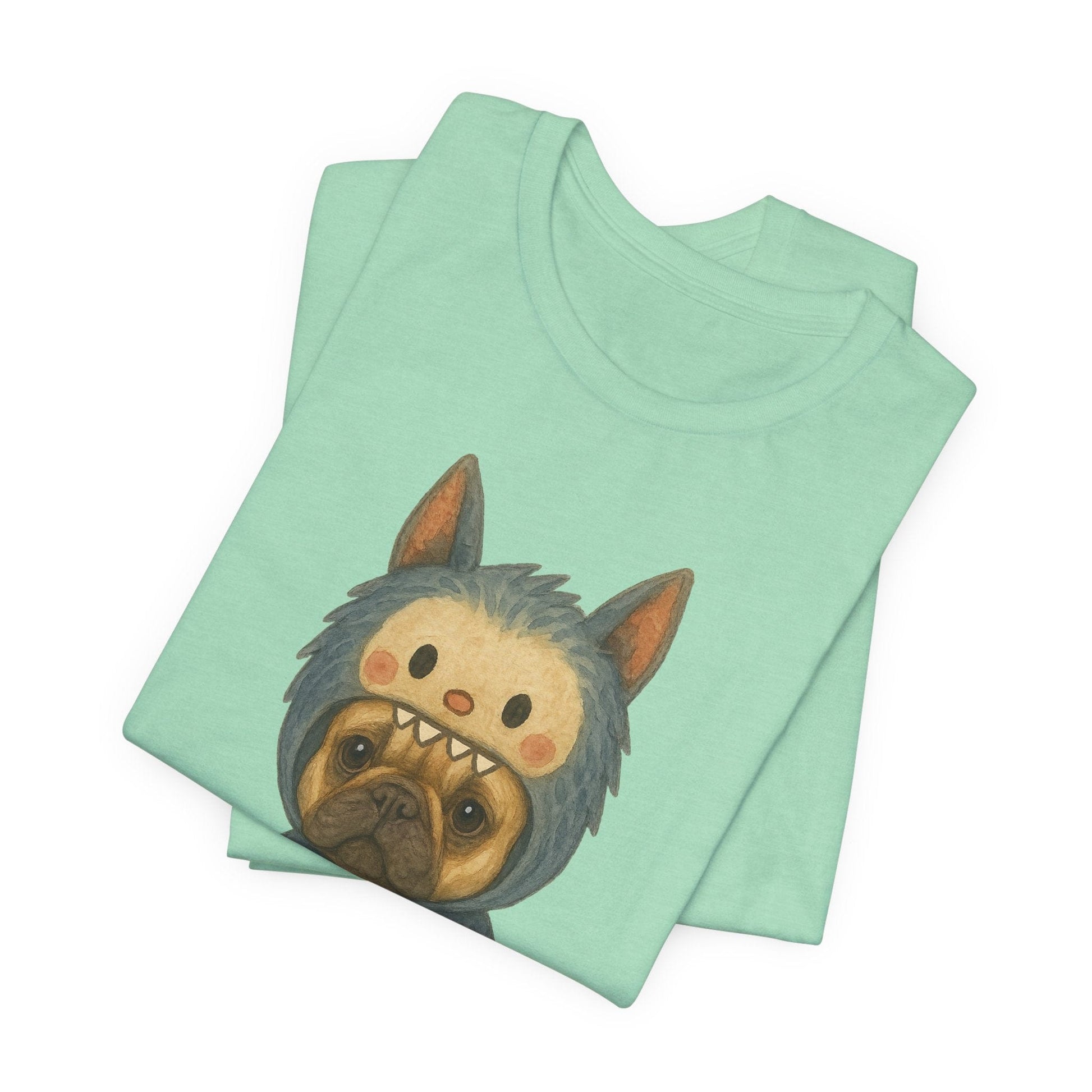 Printify T-Shirt Fawn French Bulldog Little Monster TShirt