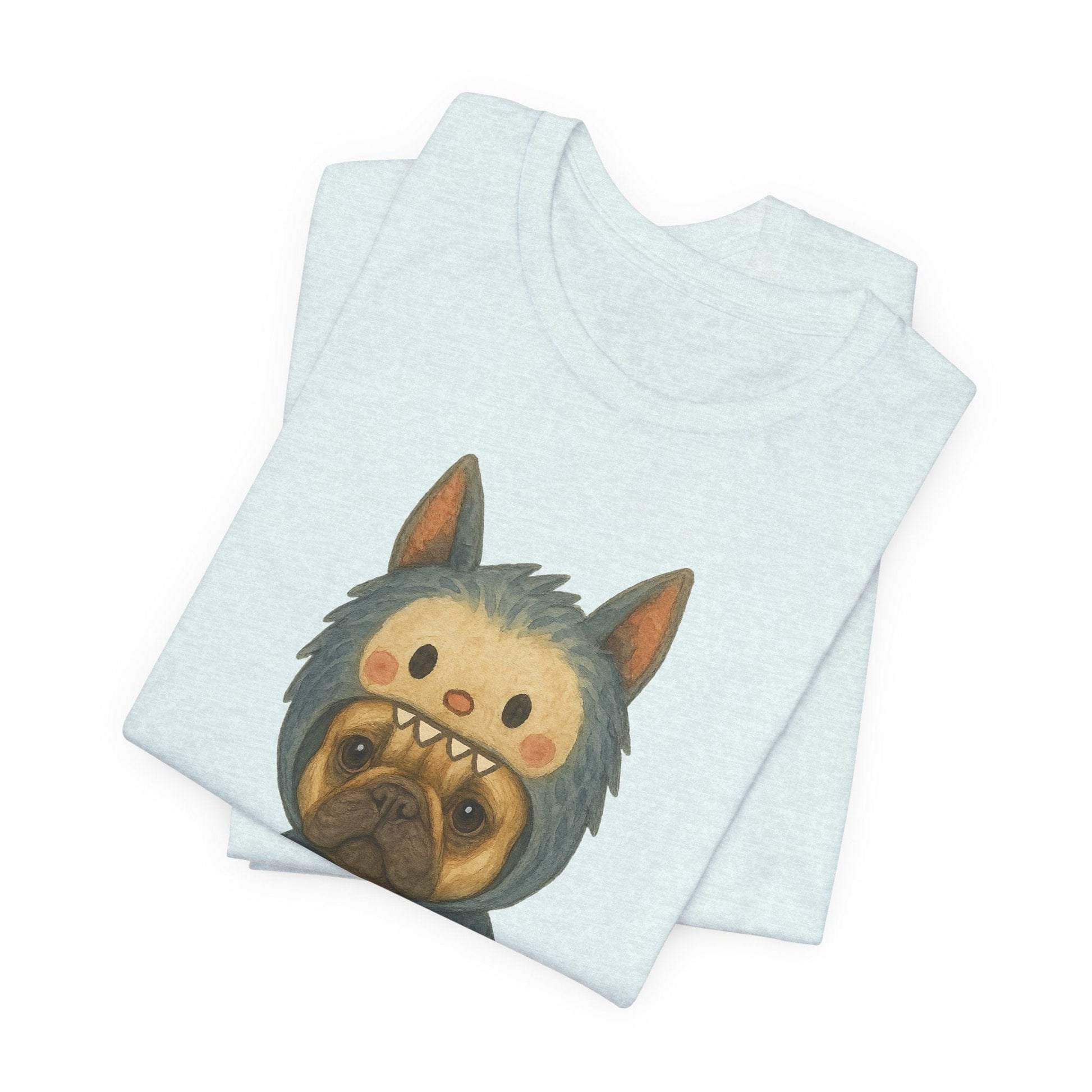 Printify T-Shirt Fawn French Bulldog Little Monster TShirt