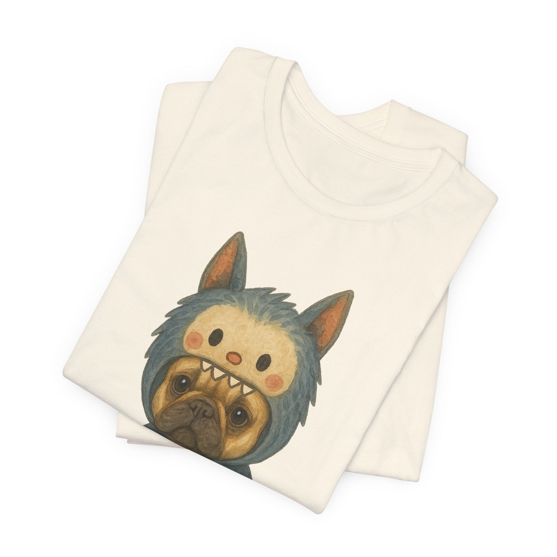 Printify T-Shirt Fawn French Bulldog Little Monster TShirt