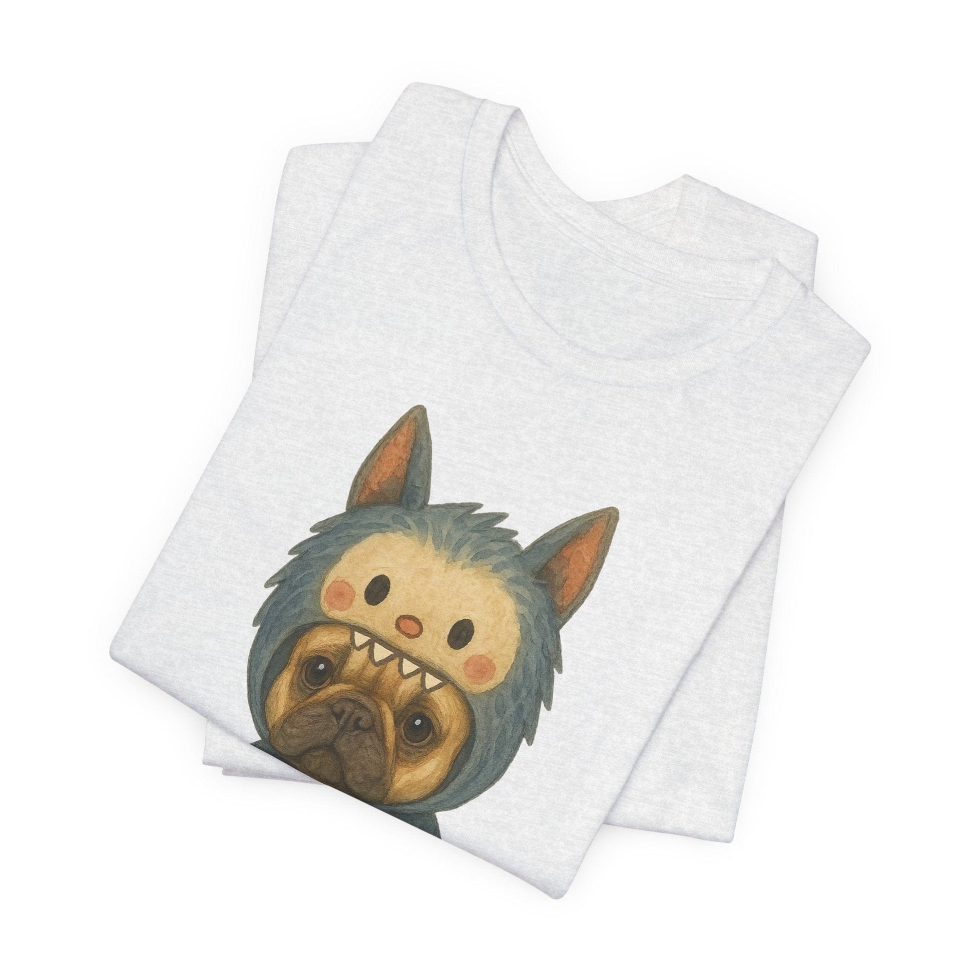 Printify T-Shirt Fawn French Bulldog Little Monster TShirt