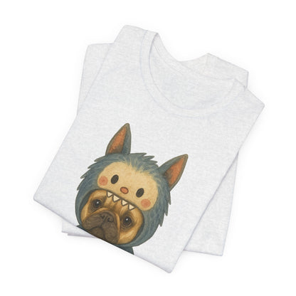 Printify T-Shirt Fawn French Bulldog Little Monster TShirt