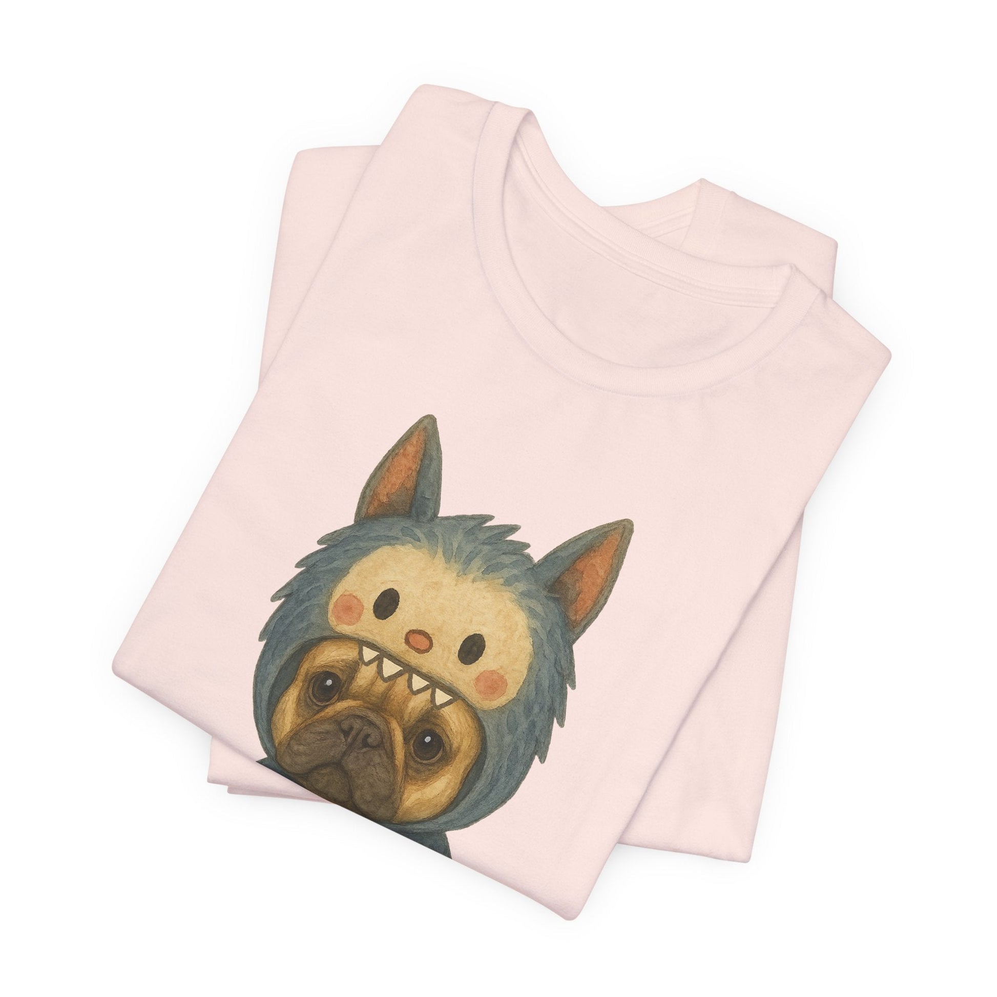 Printify T-Shirt Fawn French Bulldog Little Monster TShirt