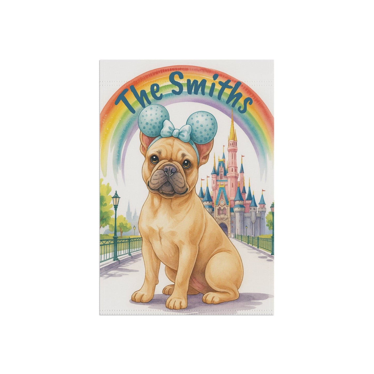 Printify Garden Flag Fawn French Bulldog Magical Kingdom Garden Flag