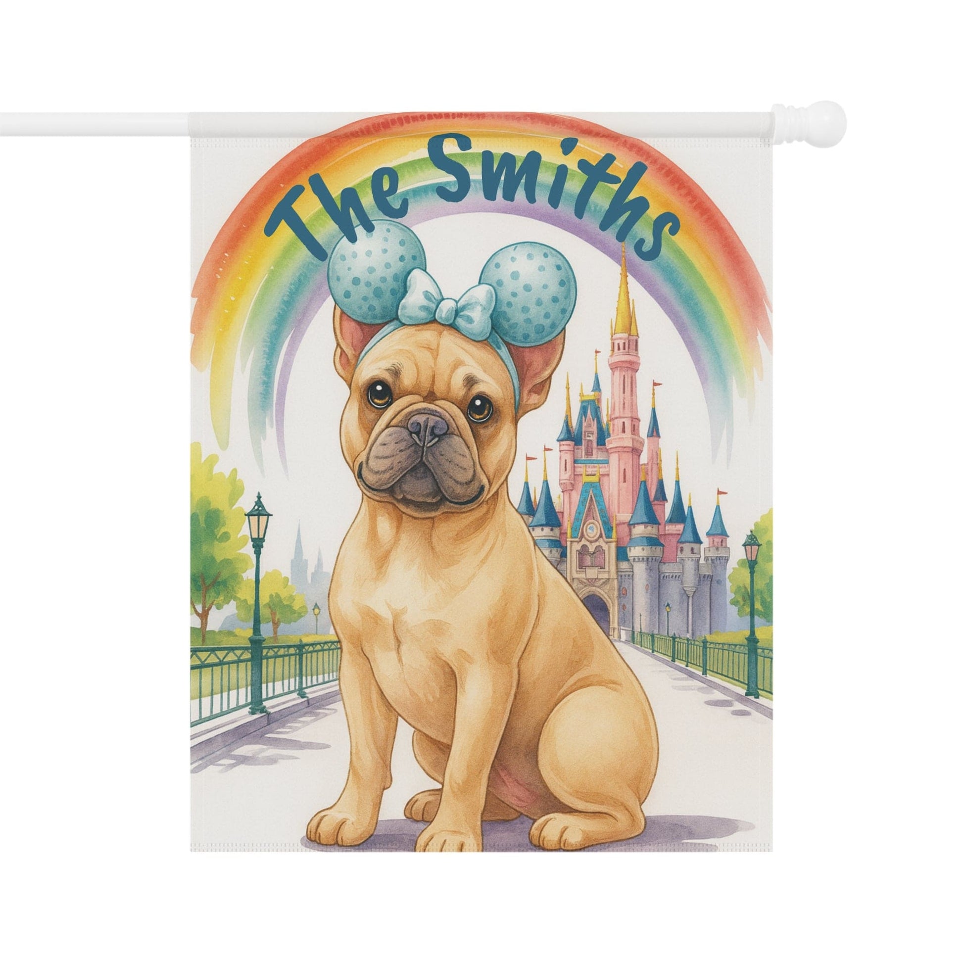 Printify Garden Flag Fawn French Bulldog Magical Kingdom Garden Flag