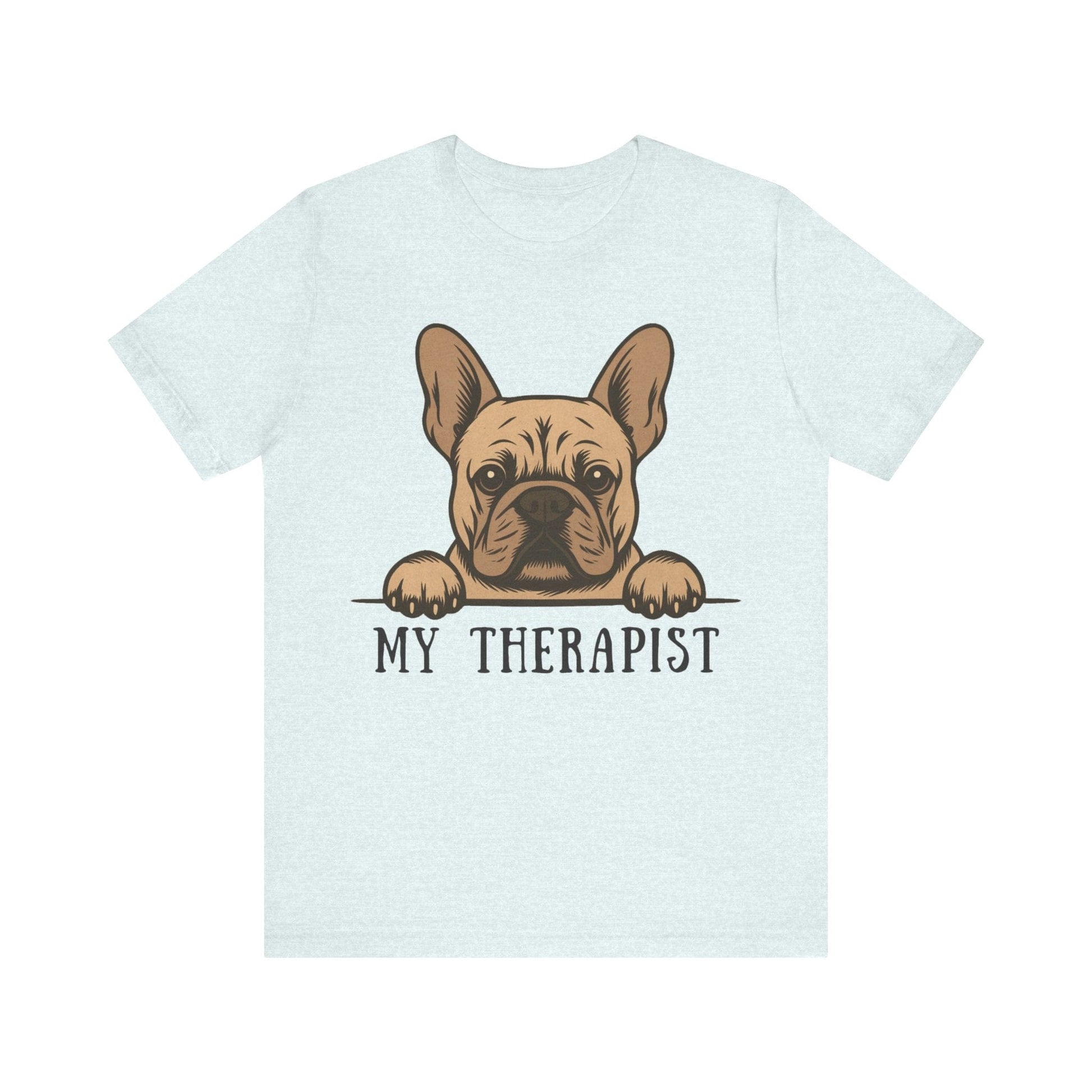 Printify T-Shirt Fawn French Bulldog My Therapist TShirt