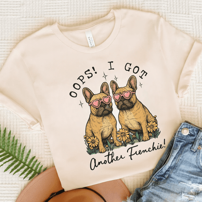 Fawn French Bulldog Oops TShirt Natural