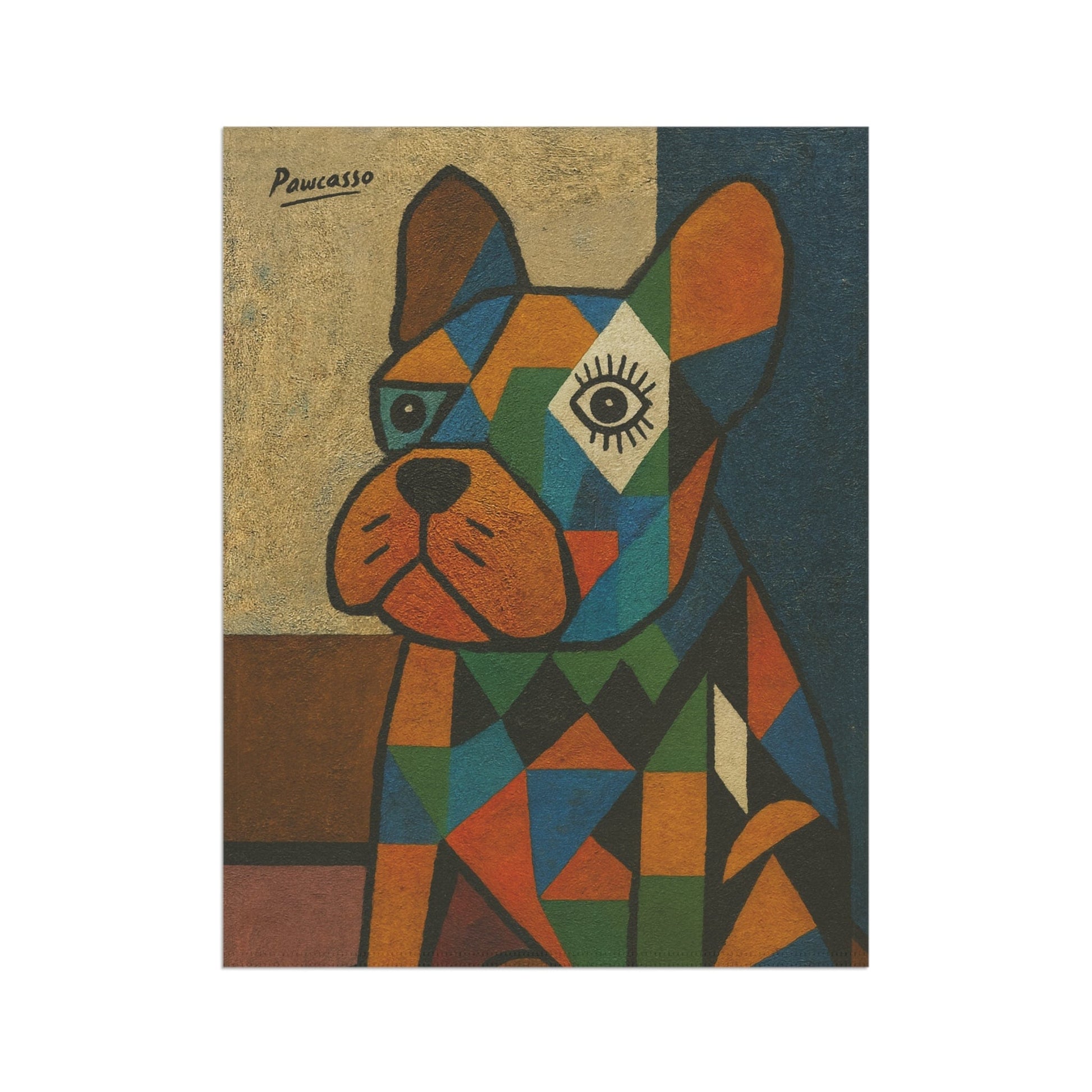 Fawn French Bulldog Picasso Garden Flag