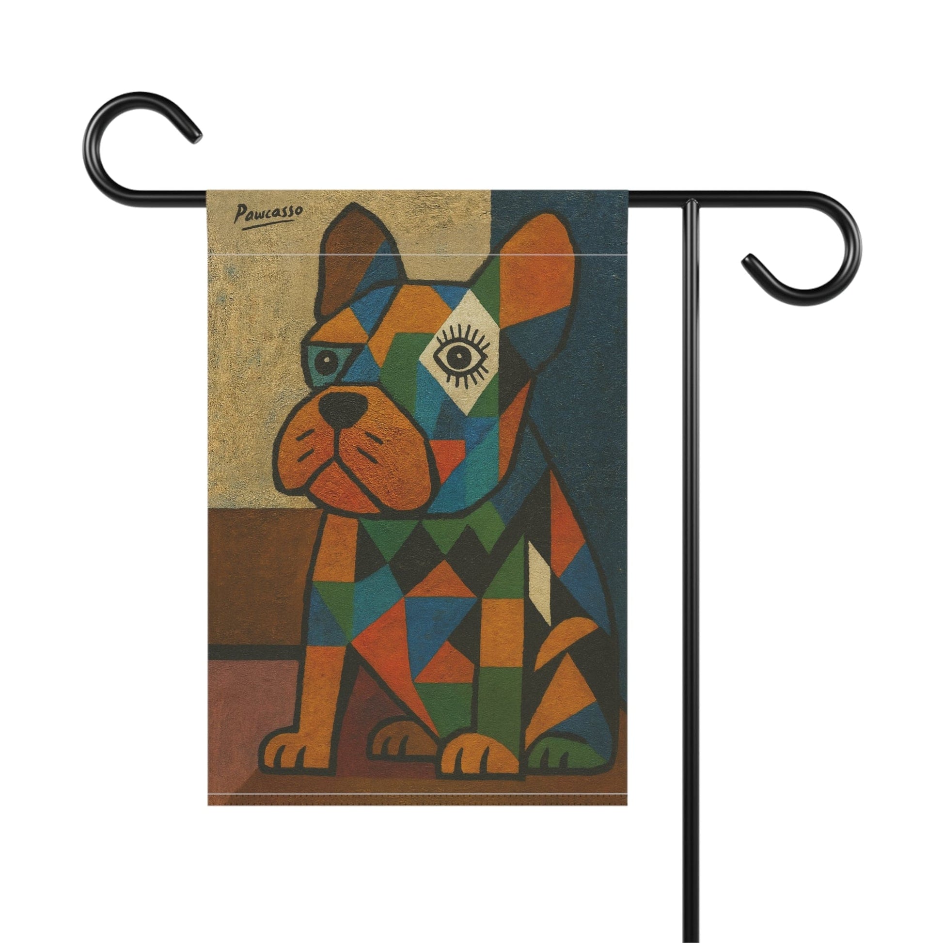 Fawn French Bulldog Picasso Garden Flag