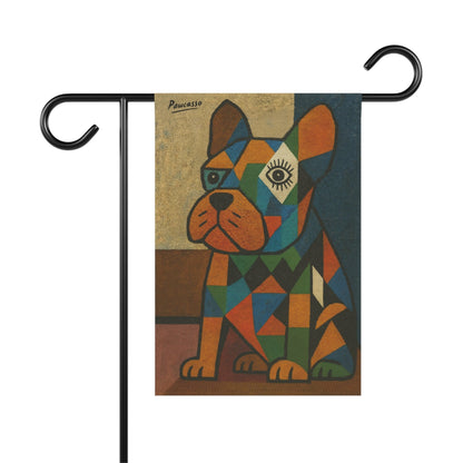 Fawn French Bulldog Picasso Garden Flag