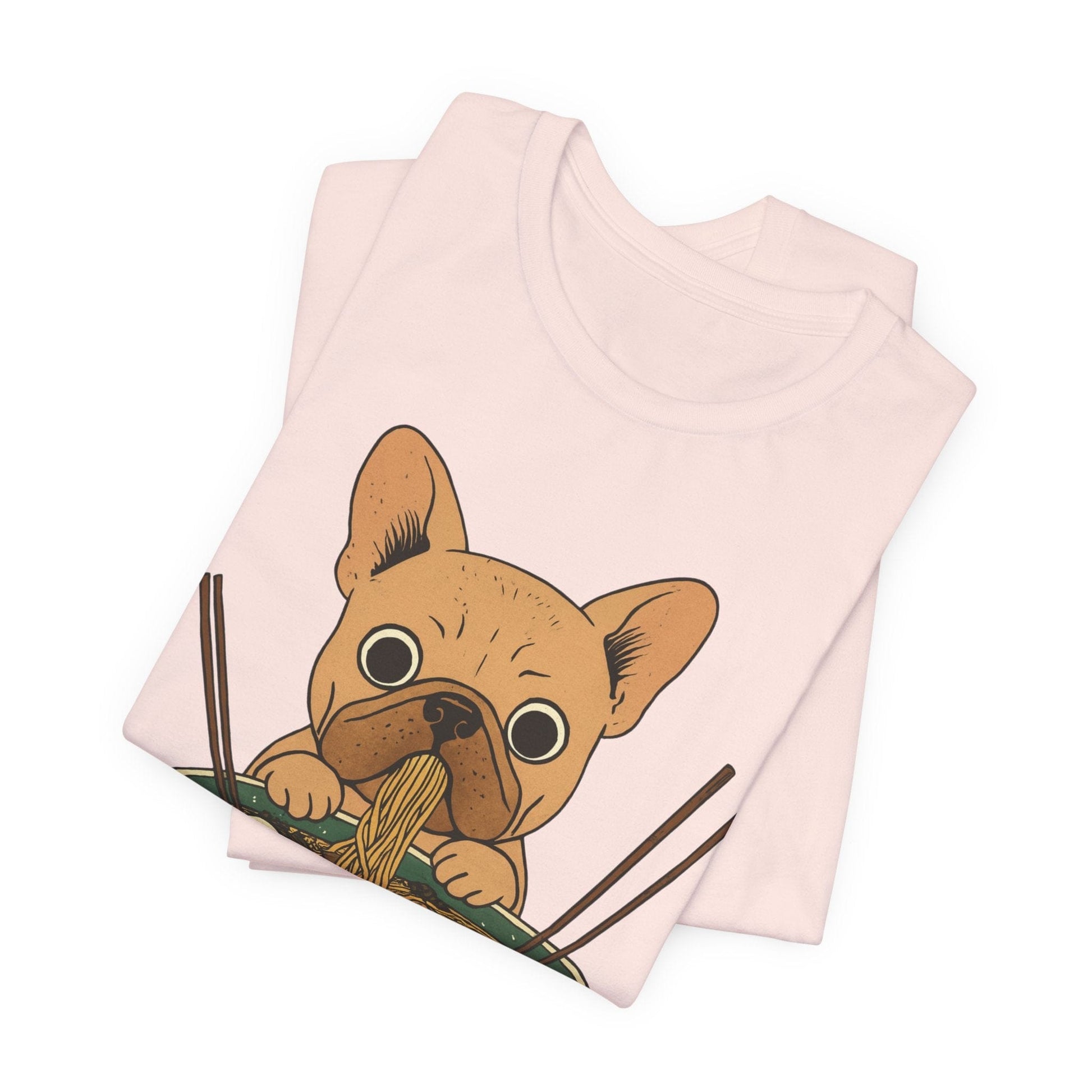 Printify T-Shirt Fawn French Bulldog Ramen TShirt