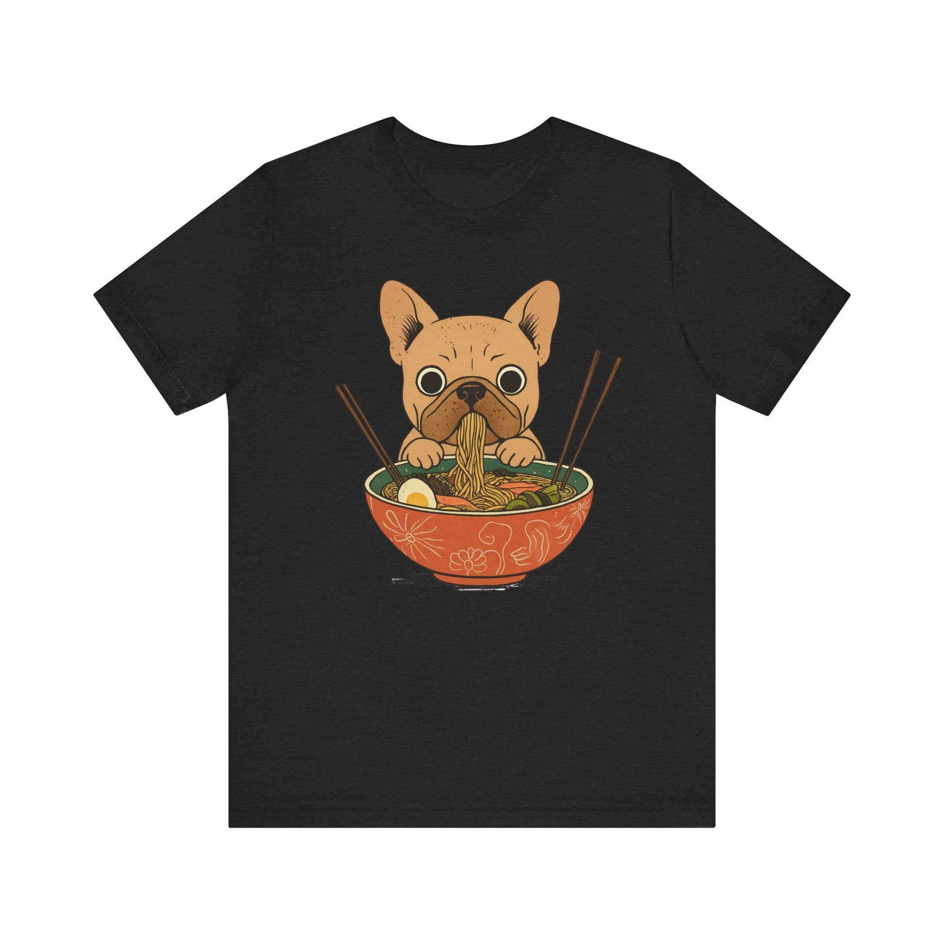Printify T-Shirt Fawn French Bulldog Ramen TShirt