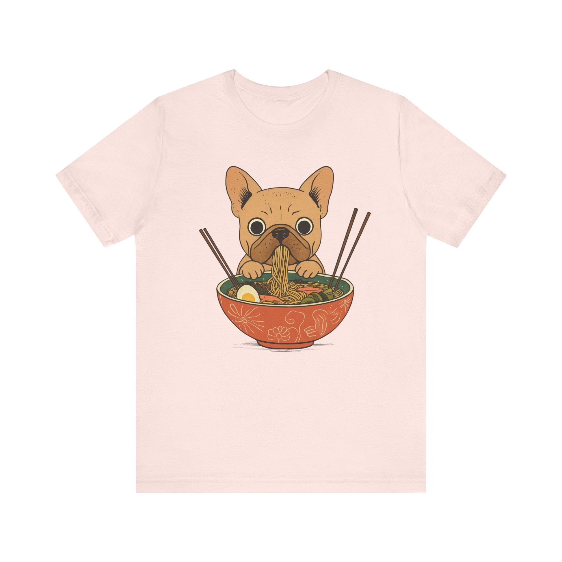 Printify T-Shirt Fawn French Bulldog Ramen TShirt