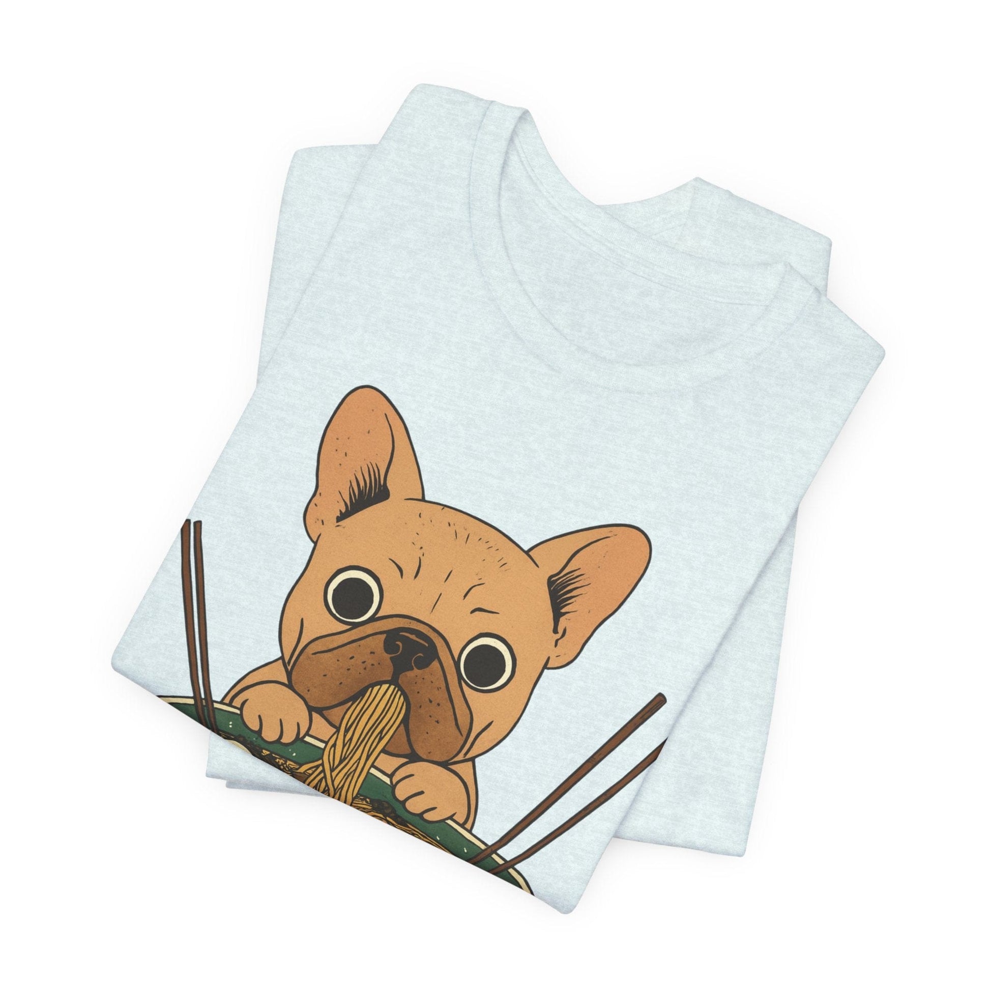 Printify T-Shirt Fawn French Bulldog Ramen TShirt