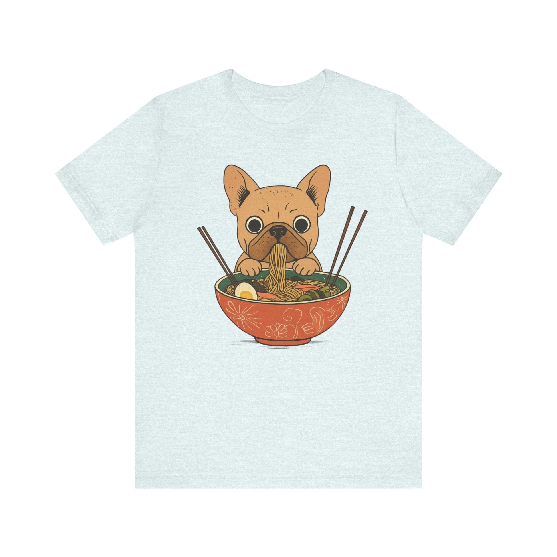 Printify T-Shirt Fawn French Bulldog Ramen TShirt