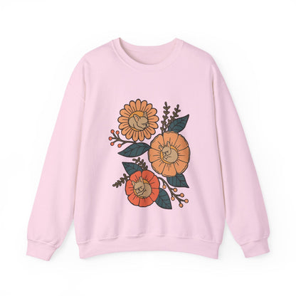 Fawn French Bulldog Sleeping Flowers Sweatshirt