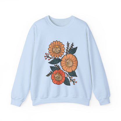 Fawn French Bulldog Sleeping Flowers Sweatshirt