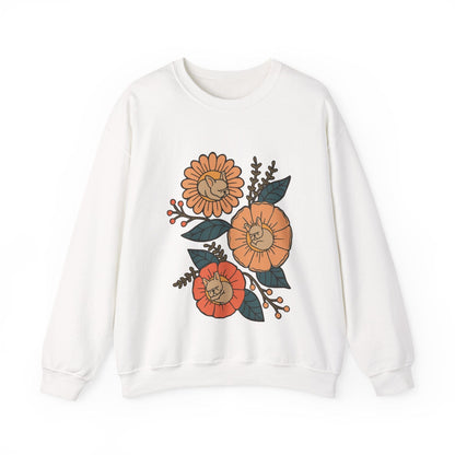 Fawn French Bulldog Sleeping Flowers Sweatshirt