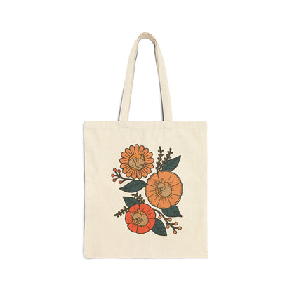 Fawn French Bulldog Sleeping Flowers Tote Bag