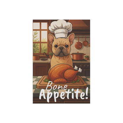 Printify Garden Flag Fawn French Bulldog Thanksgiving Garden Flag