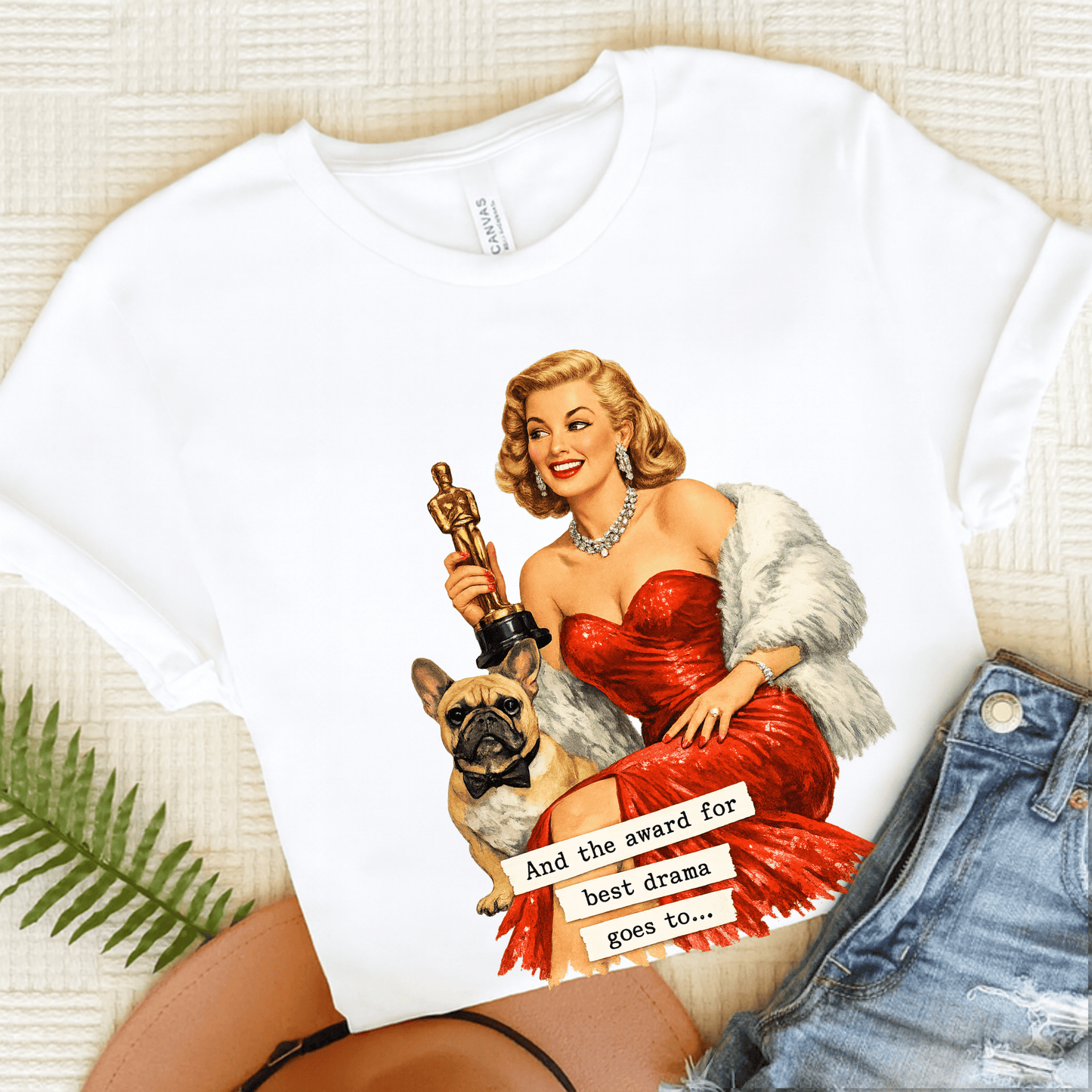 Fawn Frenchie Award for Best Drama Unisex TShirt White