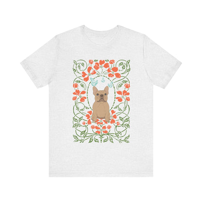 Fawn Frenchie Butterflies Frame TShirt