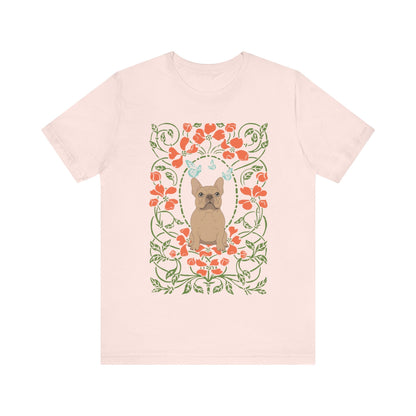 Fawn Frenchie Butterflies Frame TShirt