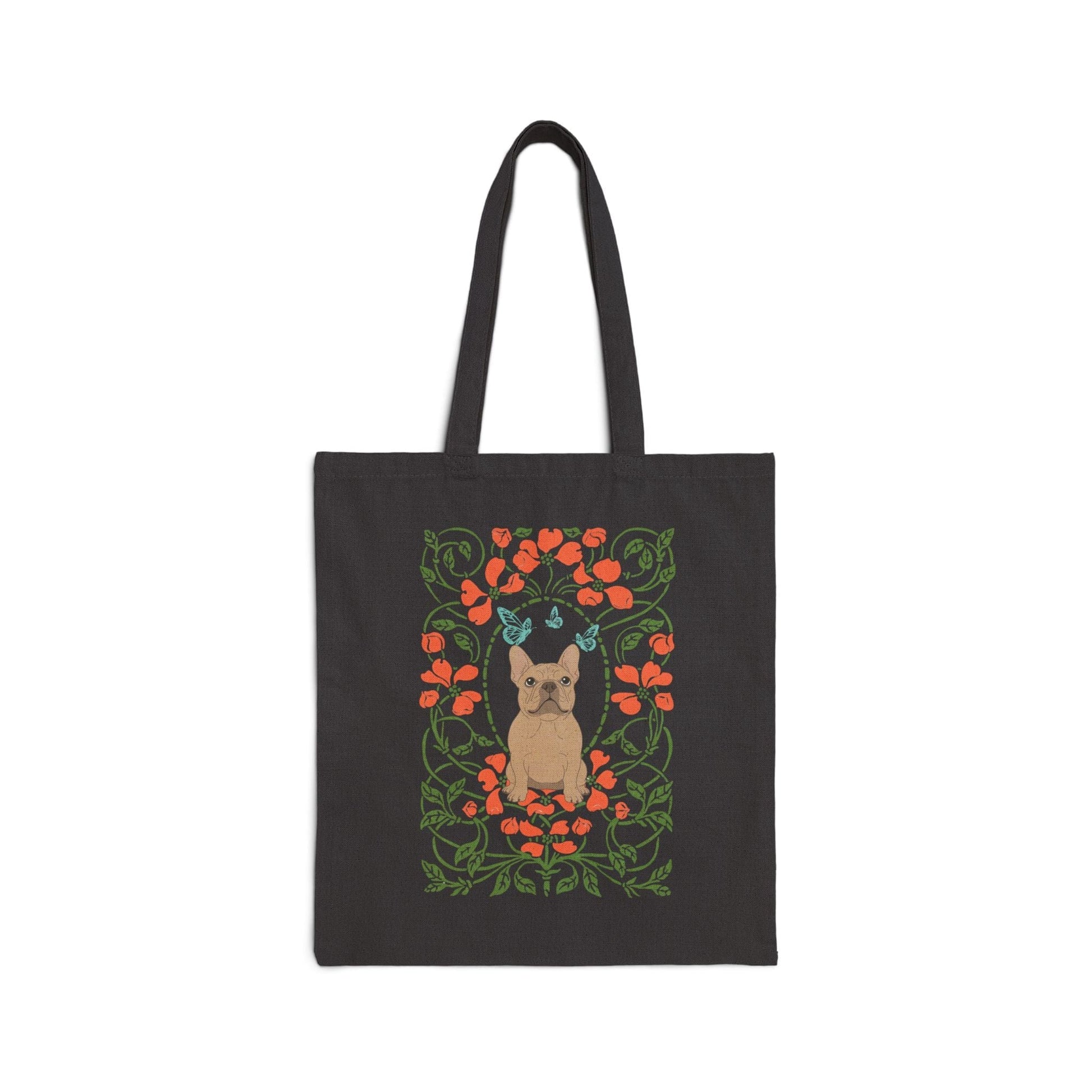 Fawn Frenchie Butterfly Frame Tote Bag