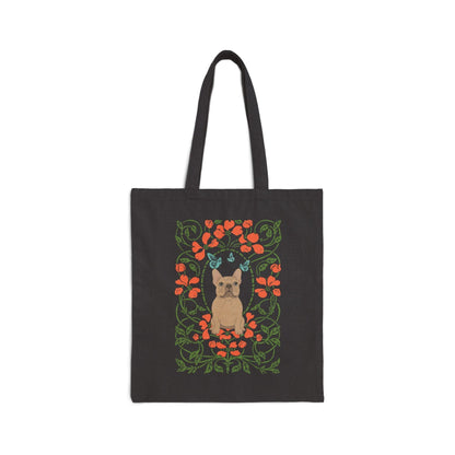 Fawn Frenchie Butterfly Frame Tote Bag