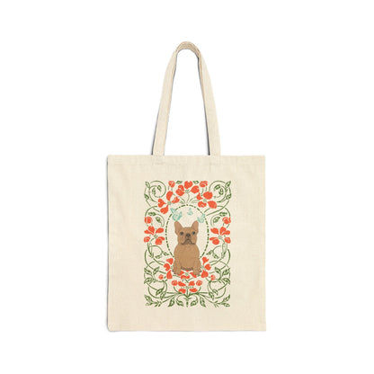 Fawn Frenchie Butterfly Frame Tote Bag