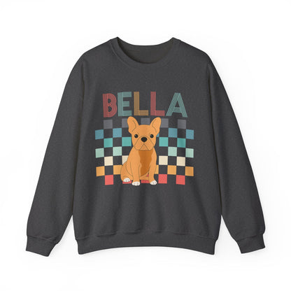 Fawn Frenchie Checkered Sweatshirt