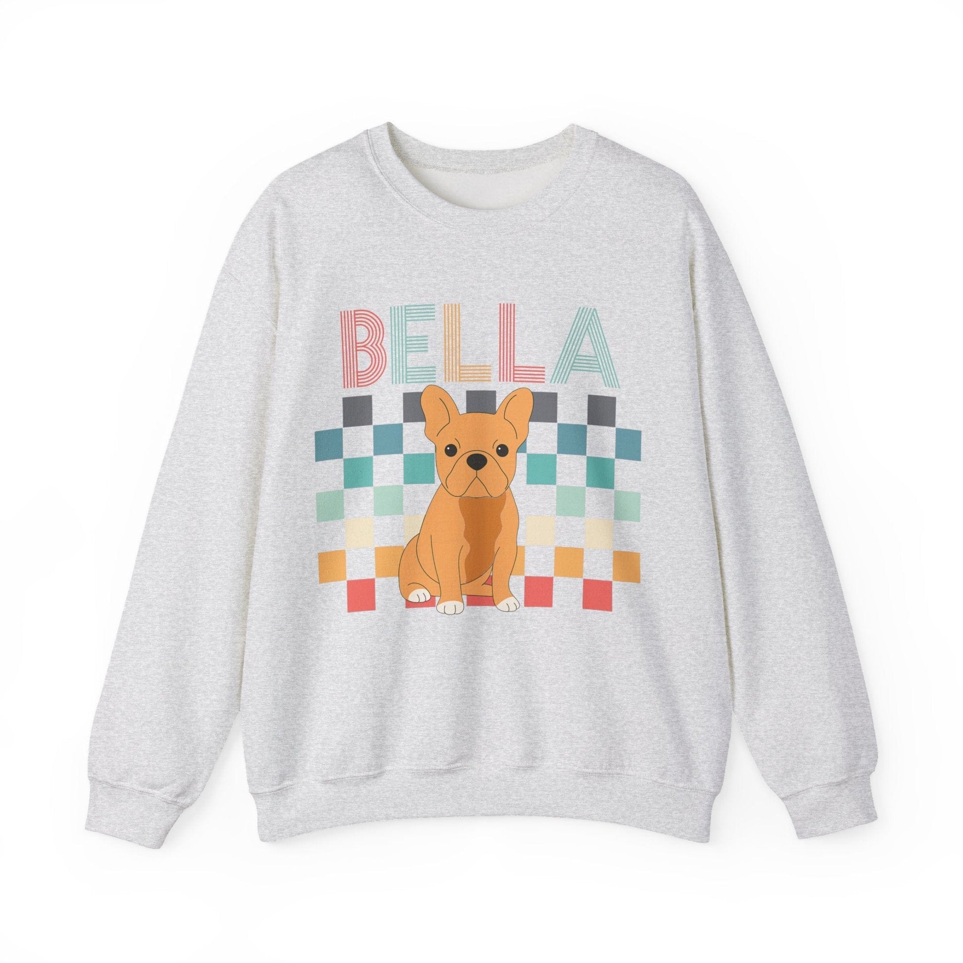 Fawn Frenchie Checkered Sweatshirt