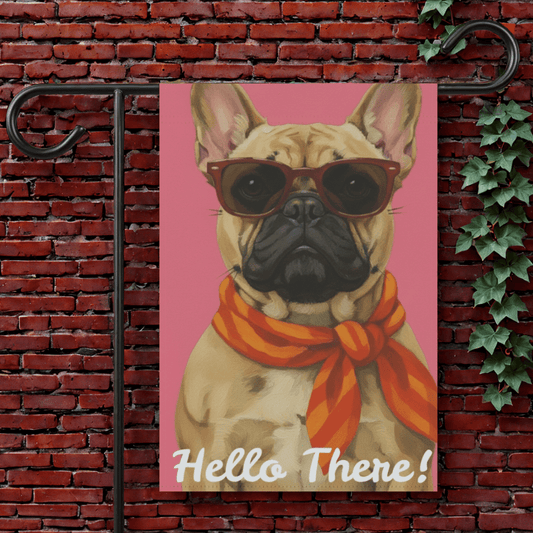 Fawn Frenchie Fabulous Garden Yard Flag 12'' × 18''