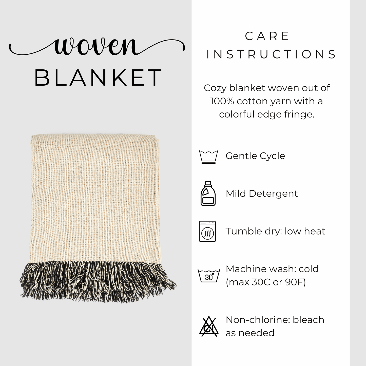 Fawn Frenchie Fabulous Woven Blanket