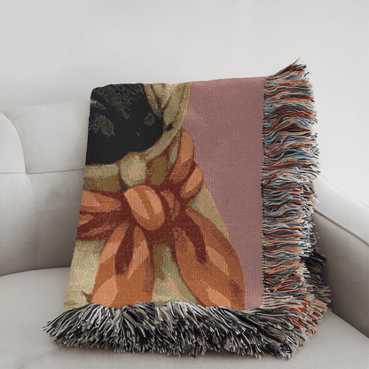Fawn Frenchie Fabulous Woven Blanket