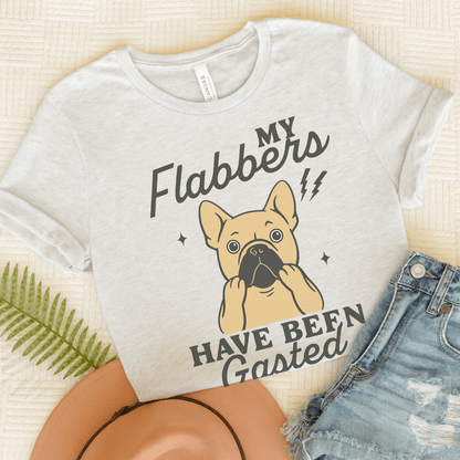 Fawn Frenchie Flabbergasted Tshirt Ash
