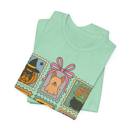 Fawn Frenchie Halloween Stamps TShirt