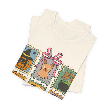 Fawn Frenchie Halloween Stamps TShirt