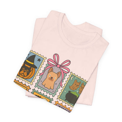 Fawn Frenchie Halloween Stamps TShirt