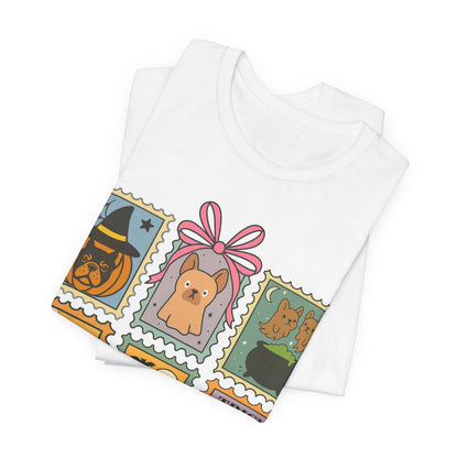 Fawn Frenchie Halloween Stamps TShirt