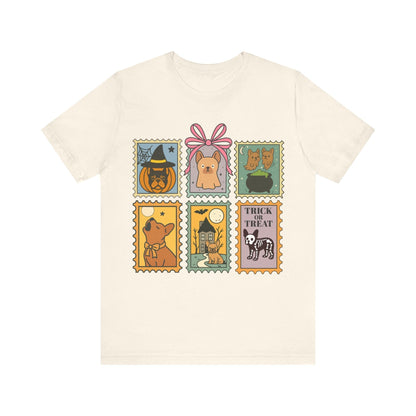 Fawn Frenchie Halloween Stamps TShirt