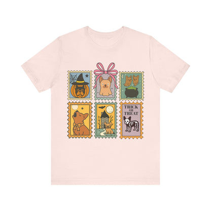 Fawn Frenchie Halloween Stamps TShirt