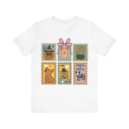 Fawn Frenchie Halloween Stamps TShirt