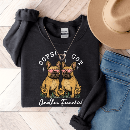 Fawn Frenchie Oops Sweatshirt Black
