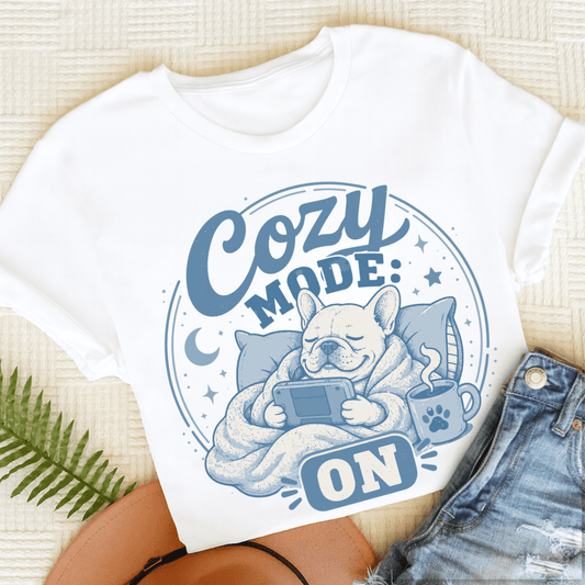 French Bulldog Cozy Videogame Unisex TShirt White